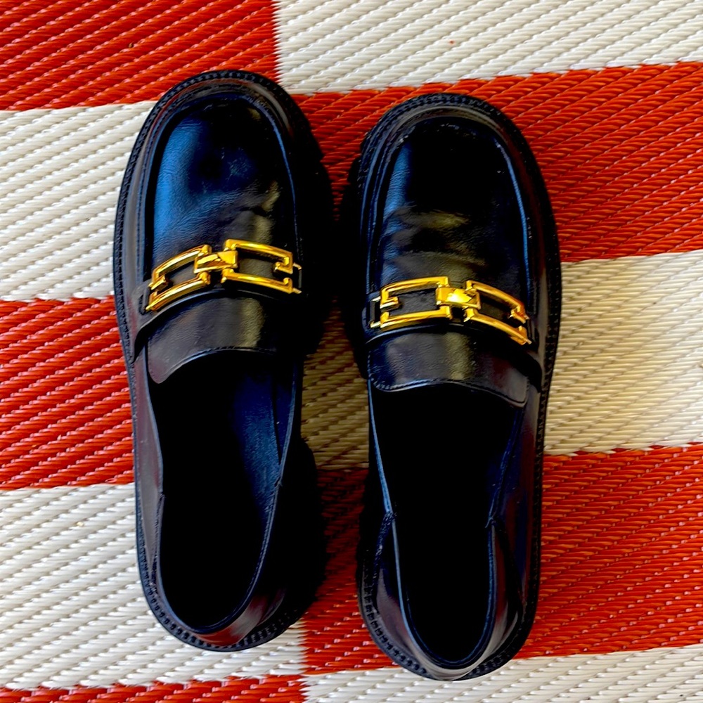 Black Chunky Loafers